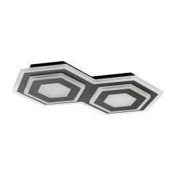 Rabalux Čierne stropné LED svietidlo Bitsi 250x410mm 44W 71114