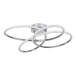 Rabalux Chrómové stropné LED svietidlo Piero 575mm 30W 6955
