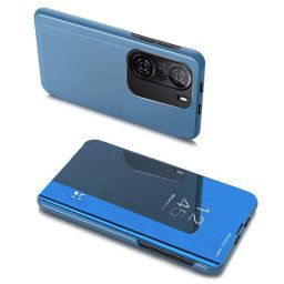 Hurtel Clear view modré pouzdro na telefon Xiaomi Redmi Poco F3, K40, K40 Pro, K40 Pro+