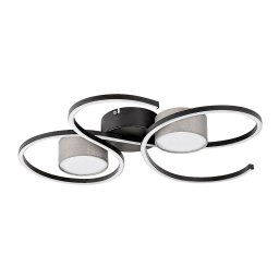 Rabalux Čierno-šedé stropné LED svietidlo Shiena 600mm 38W 71116
