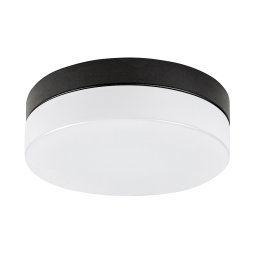 Rabalux Čierne stropné LED svietidlo Gaelo 280mm 18W IP44 75026