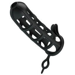 Penis sleeve cage black