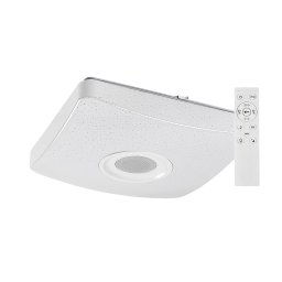 Rabalux Biele stropné LED svietidlo Murry 365x365mm 18W RGB+CCT s DO a reproduktorom 4682