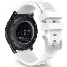 BStrap Silicone Sport remienok na Huawei Watch GT 42mm, white (SSG006C2202)