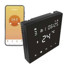 EMOS GoSmart Čierny digitálny izbový termostat pre podlahové kúrenie s Wifi P56201BUF