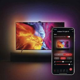 EMOS GoSmart Ambientné LED RGB osvetlenie za TV 55“ (139cm) s WiFi ZTV55