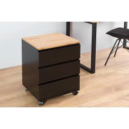 LuxD 30315 Zásuvková skrinka Boss Black drevo