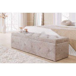 LuxD Dizajnová lavica Spectacular 140 cm šampanská