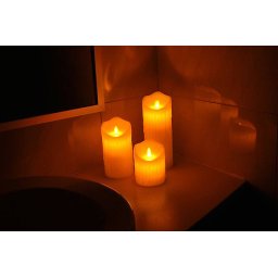 Vosková LED sviečka LTC 12,5cm