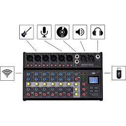 Analógový mixpult B-803 BT MP3 Pronomic