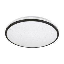 Rabalux Čierne stropné LED svietidlo Slava 330mm 18W IP44 3054
