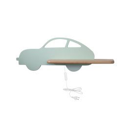 Candellux Nástenné svietidlo policové 5W, zelenkavé auto - s napájacím káblom 21-85092