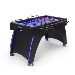 KLARFIT Arrowhead, stolný futbal, 117 x 68, LED osvetlenie, automatické počítanie gólov, čierny