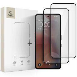 Tech-Protect Tvrdené sklo Fit+ Nothing Phone 3A / 3A Pro, čierne, 2 kusy