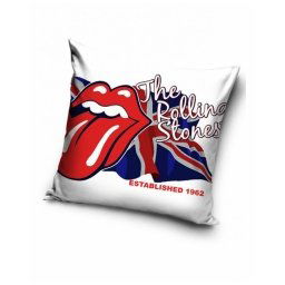 Polštář Rolling Stones bílý