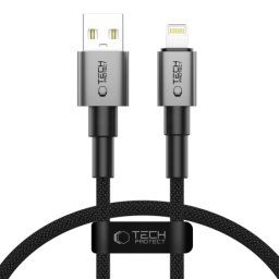 Tech-Protect Ultraboost DNA kábel USB / Lightning 12W / 2.4A 25cm, sivý