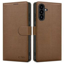 Tech-Protect Wallet knižkové puzdro na Samsung Galaxy A56 5G, hnedé