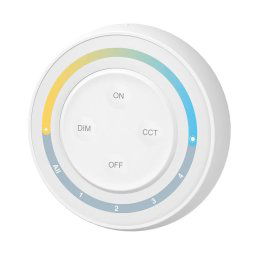 LED Solution Mi-Light RF Diaľkový okrúhly ovládač pre CCT LED pásiky, 4-kanálový S1Wplus