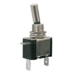Prepínač páčkový 2pol./2pin ON-OFF 12VDC/25A LED biela