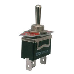 Prepínač páčkový 3pol./3pin (ON)-OFF-(ON) 250V/10A