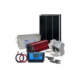Solárna zostava ostrovná SOLARFAM 200Wp, 12V, batéria 150Ah, menič 230VAC 600W