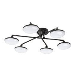 Rabalux Čierne stropné LED svietidlo Madi 570mm 24W 71063