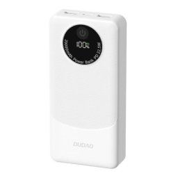 Dudao K12Pro Power Bank 20000mAh USB / USB-C 22.5W, biely