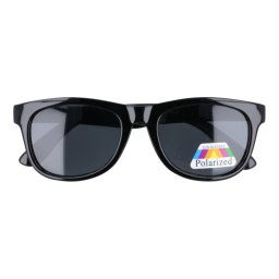 Čierne detské polarizačné okuliare Wayfarer