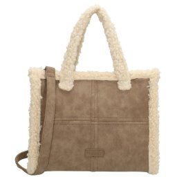 Béžová huňatá crossbody kabelka "Polar Bear"