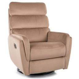 Relaxačné kreslo ARGOS VELVET, béžová bluvel 28