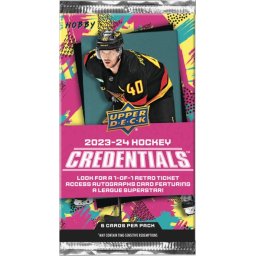 2023-24 Upper Deck Credentials balíček kariet