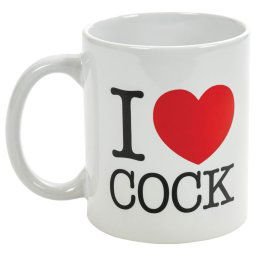 I Love Cock - hrnek (ierny)