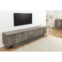 LuxD Dizajnový TV stolík Movement 200 cm sivé mango