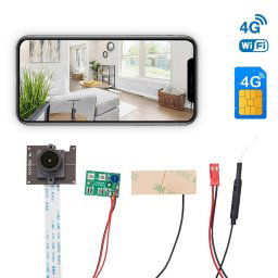 Pinhole kamera FULL HD s podporou 4G SIM + Wifi s P2P + IR LED 5m + objektív fisheye 145°