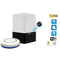 Mini USB LED Lampa s WiFi FULL HD kamerou a detekciou pohybu + diaľkový ovládač.