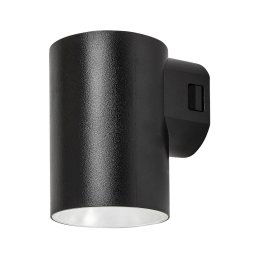 Rabalux Čierne fasádne LED svietidlo Urfa Round 9W IP65 CCT 77154