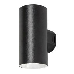 Rabalux Čierne fasádne LED svietidlo Urfa Round 18W IP65 CCT 77155