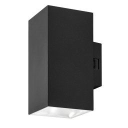 Rabalux Čierne fasádne LED svietidlo Urfa Cube 18W IP65 CCT 77157