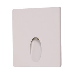 Rabalux Biele vstavané schodiskové LED svietidlo Boven 3W IP54 71170