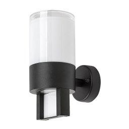 Rabalux Čierne fasádne LED svietidlo Leitha 12W IP44 77130