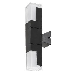 Rabalux Čierne fasádne LED svietidlo Darvas 12W IP54 CCT 77127