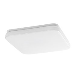 Rabalux Biele stropné LED svietidlo Lowar hranaté 285x285mm 18W IP44 CCT 77181
