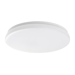 Rabalux Biele stropné LED svietidlo Lowar s pohybovým čidlom okrúhle 350mm 24W IP44 s DO Farba svetla: Denná biela 77140