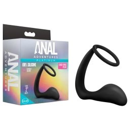 Anal Adventures Platinum - anlny dildo s ereknm krkom - ierny
