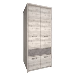 Kondela Skriňa 4D1S, gaštan nairobi/onyx, JESI NEW