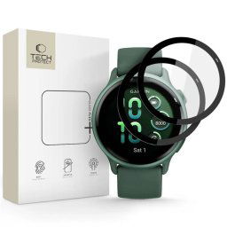 Tech-Protect Hybridné sklo Flex+, Garmin Vivoactive 6, čierne, 2 kusy