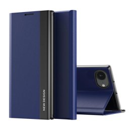 MG Sleep Case Pro knižkové puzdro na iPhone 16e, modré