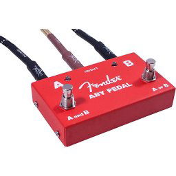 Gitarový footswitch ABY Pedal s pasívnym prepínaním, červený, Fender