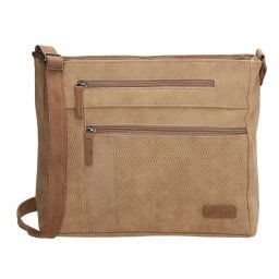 Hnedá dvojfarebná crossbody kabelka na rameno "Melissa“