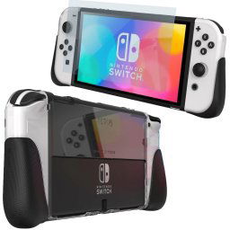 GEAR4 D3O Kita Grip 360 puzdro, Nintendo Switch Lite, priehľadné